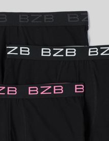 Lot de 3 boxers unis