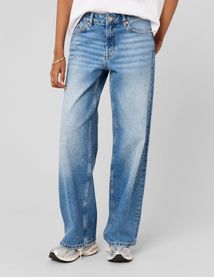 Jean wide leg taille basse
