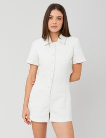 Combinaison short en tweed