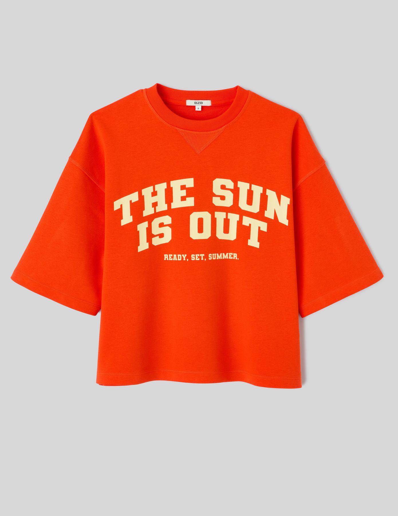 Sweat imprim&eacute; manches courtes