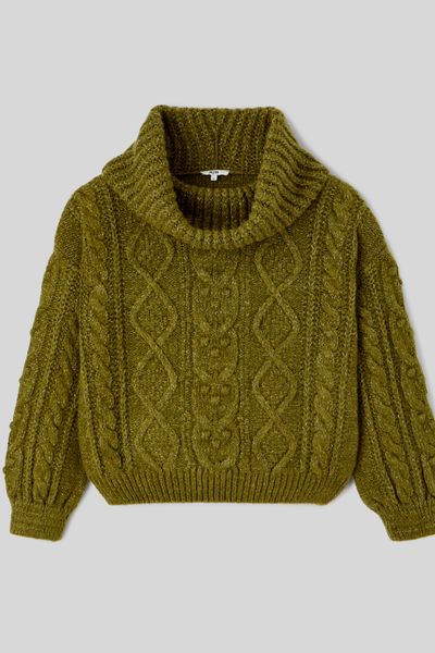 Pull col roulé