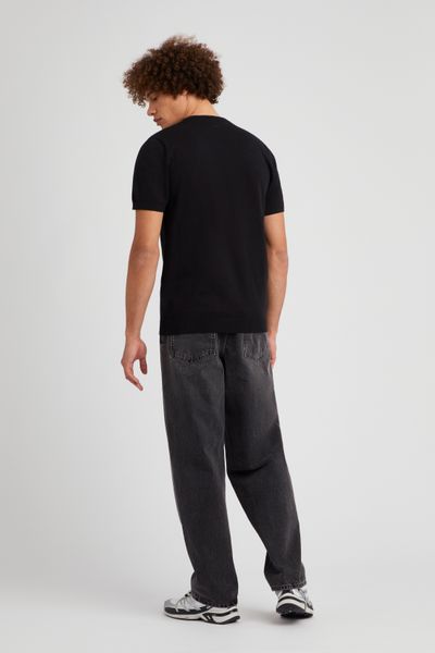 T-shirt uni matière fantaisie
