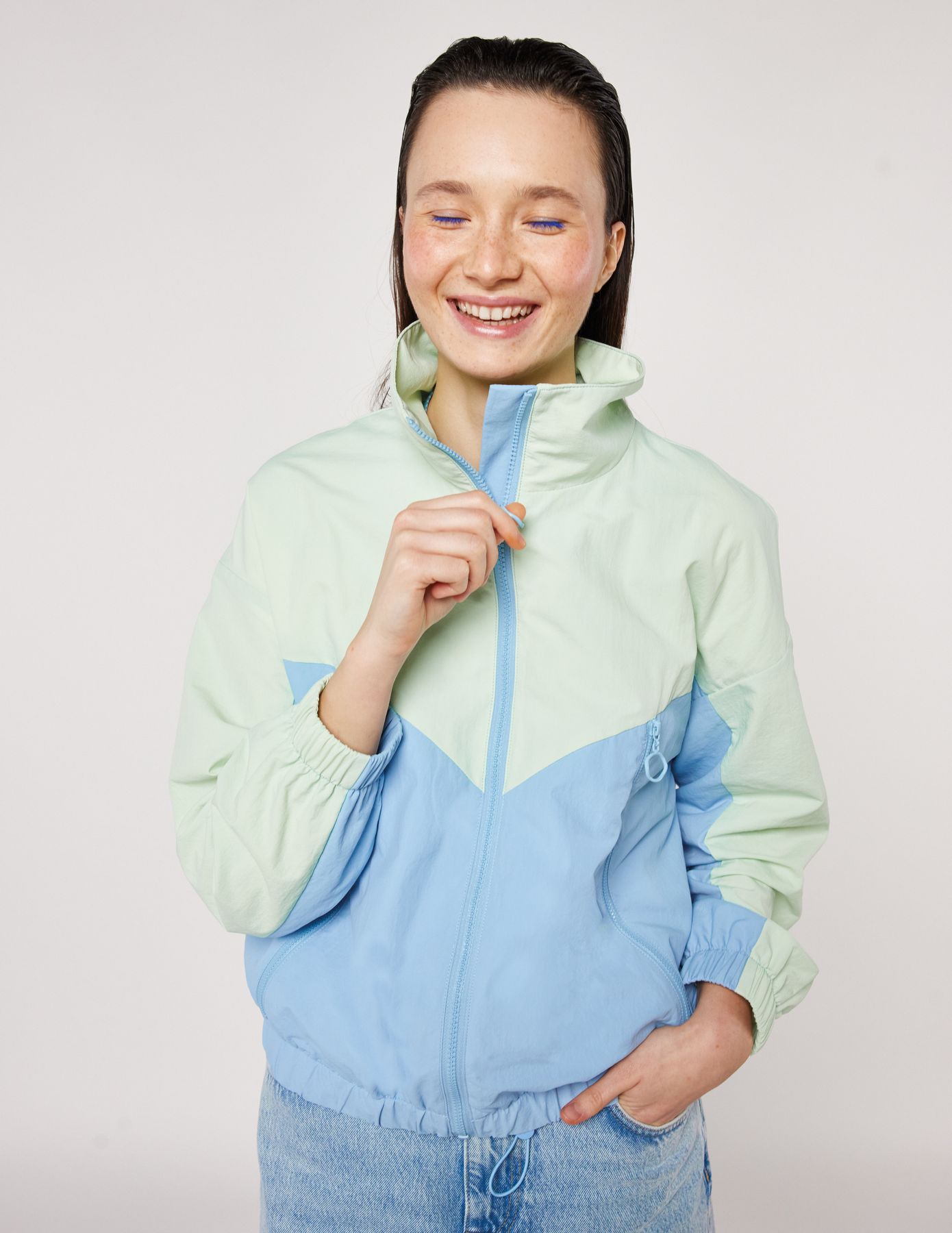 Blouson color block