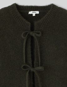 Gilet sans manche &agrave; n&oelig;uds