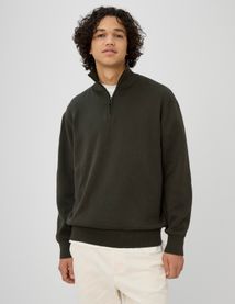 Pull col montant zippé