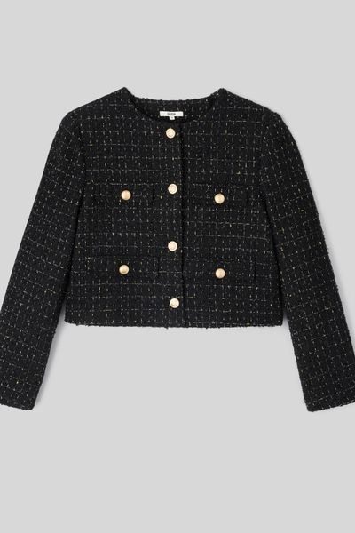 Veste courte en tweed