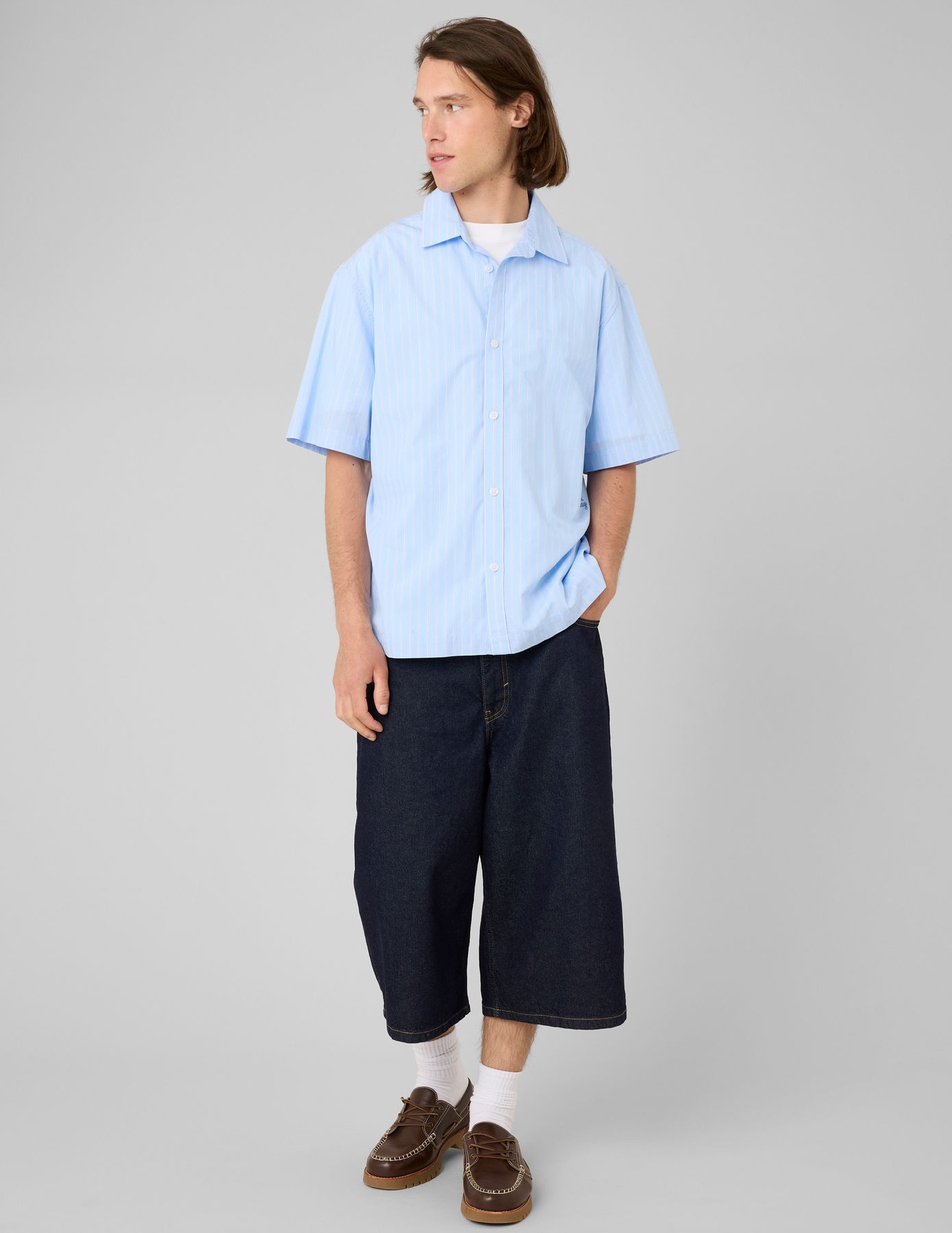 Chemise manches courtes ray&eacute;es