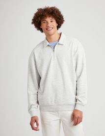 Sweat col polo oversize
