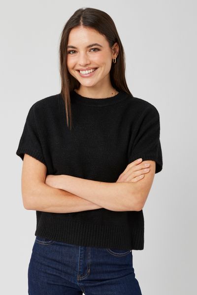 Pull manches courtes nœud dos