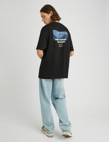 T-shirt imprim&eacute; devant dos