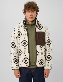 Veste zipp&eacute;e imprim&eacute;e