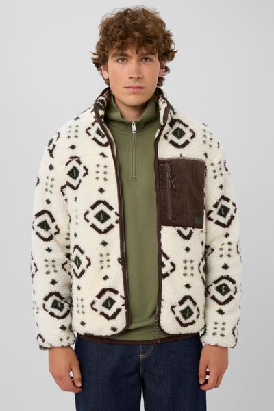 Veste zipp&eacute;e imprim&eacute;e