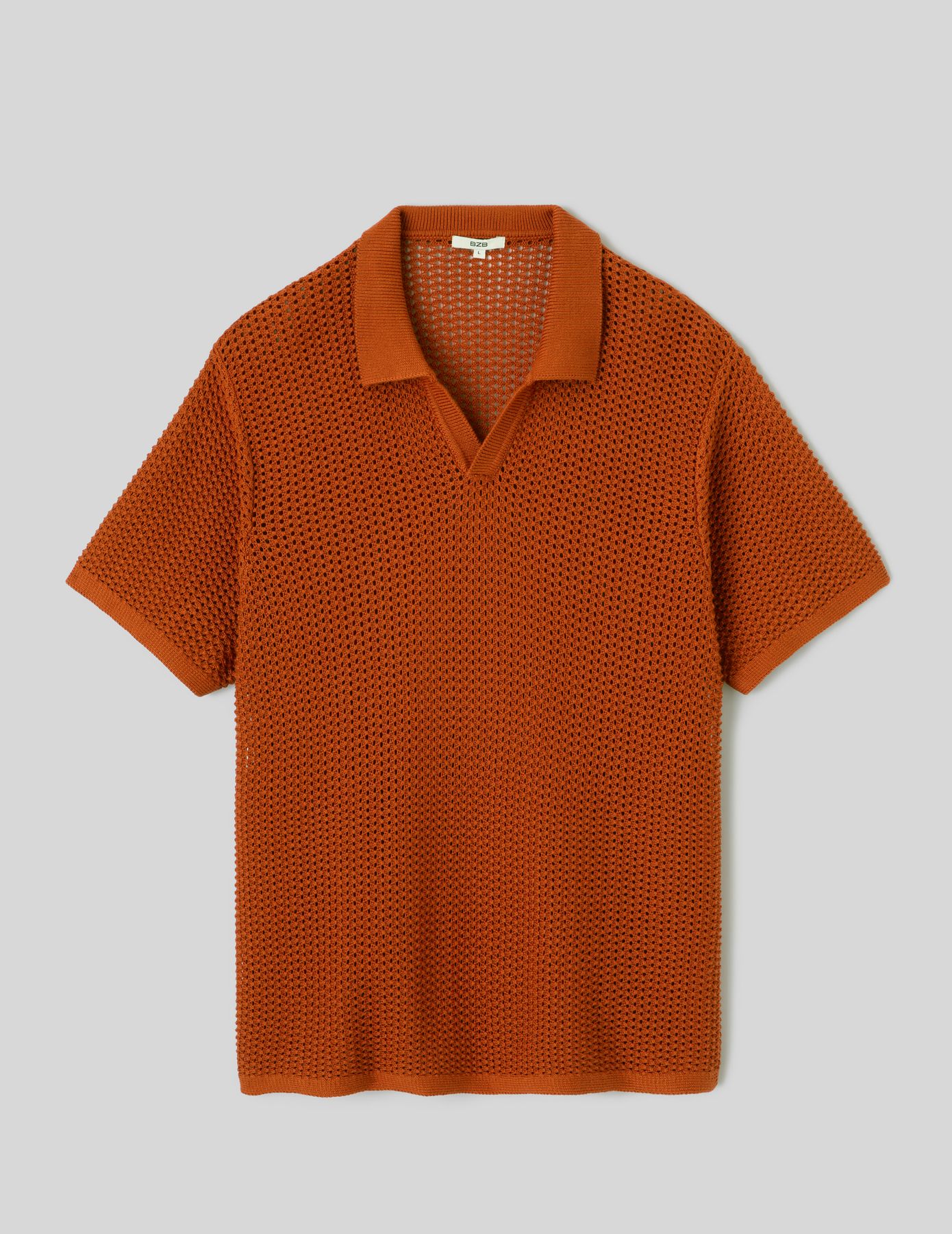 Polo en maille filet