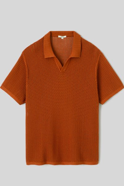 Polo en maille filet