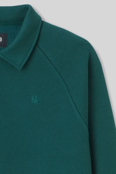 Sweat col polo zippé