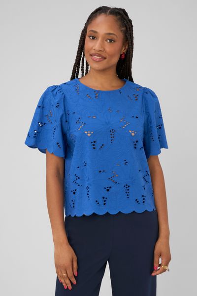 Blouse en broderie anglaise