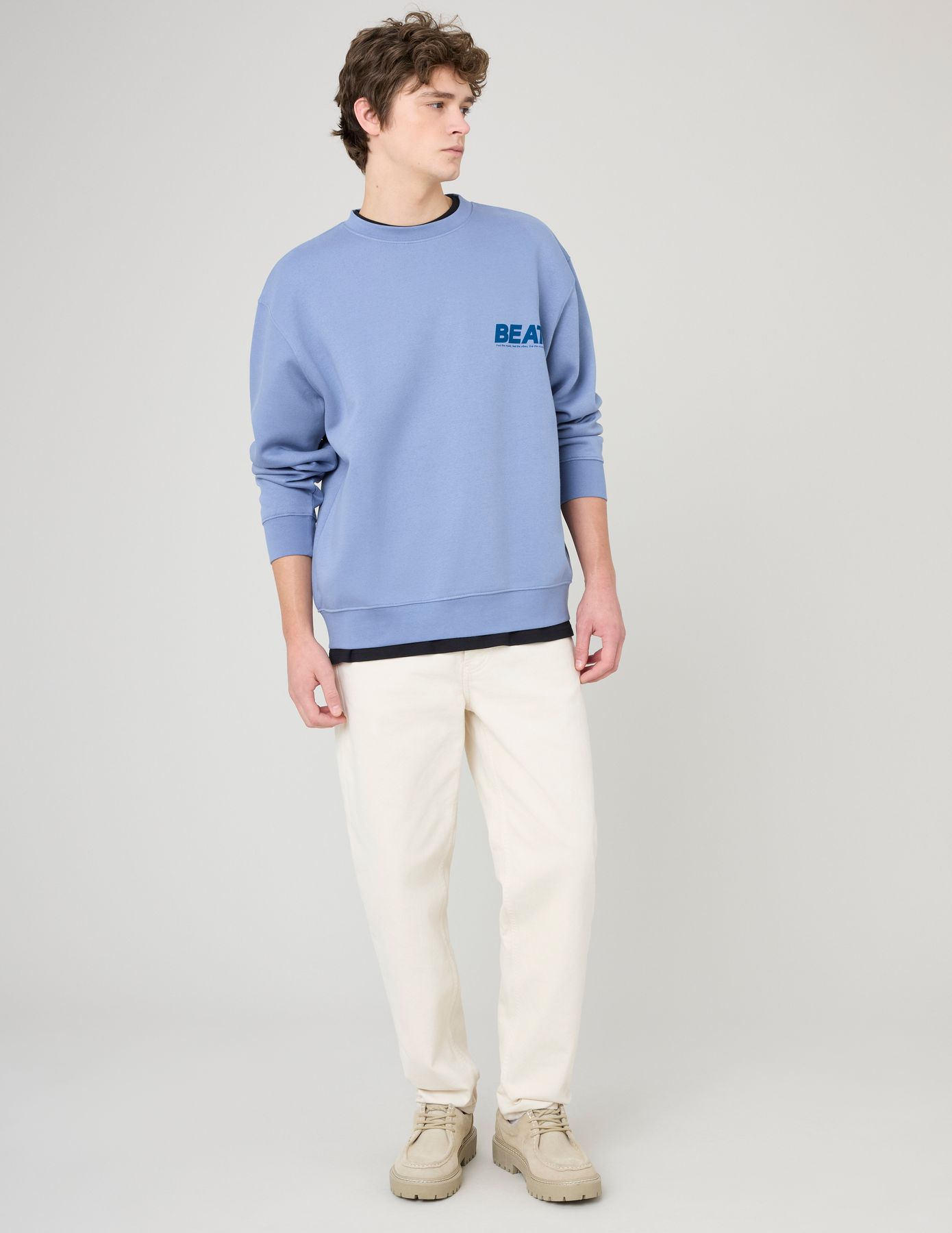 Sweat imprimé devant/dos