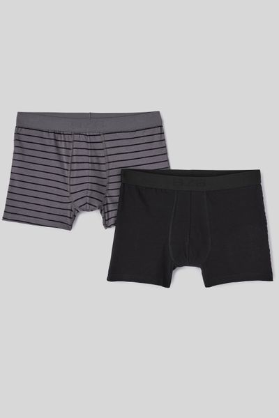 Lot 2 boxers rayures