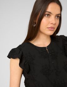 Blouse &agrave; volants