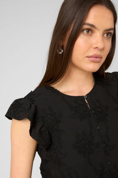 Blouse &agrave; volants