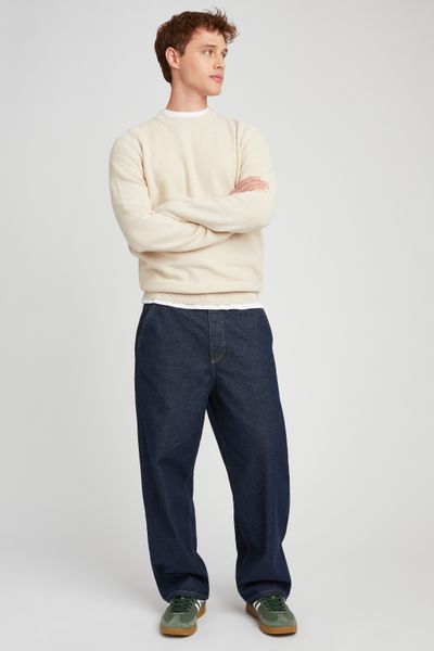 Pull matière fantaisie