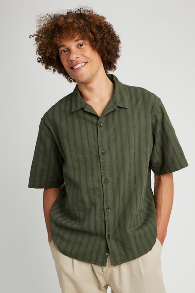 Chemise manches courtes broderie anglaise