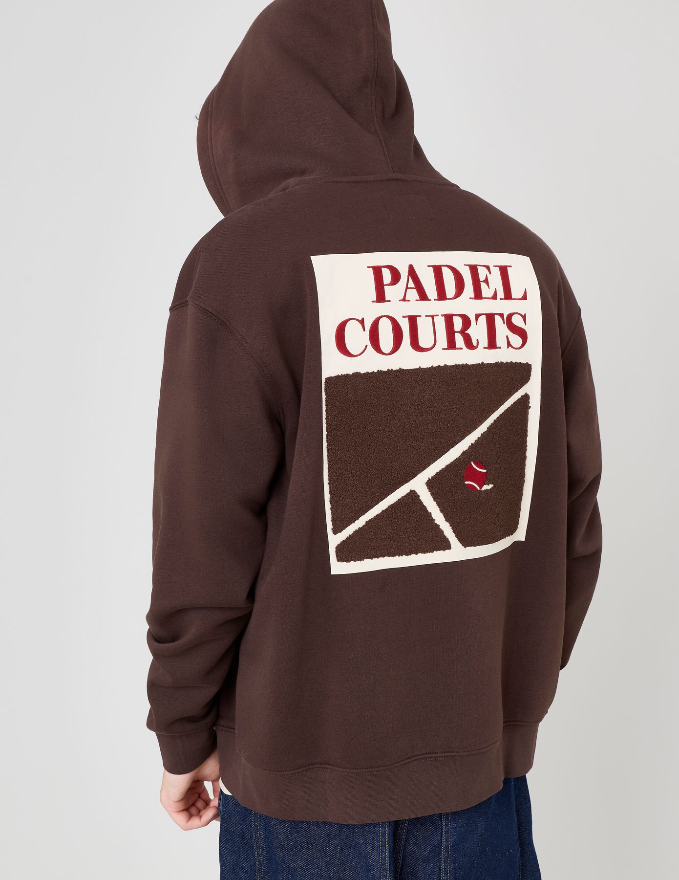 Sweat zipp&eacute; imprim&eacute; devant/dos