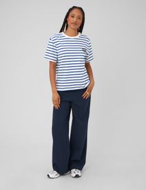 T-shirt ray&eacute; manches courtes