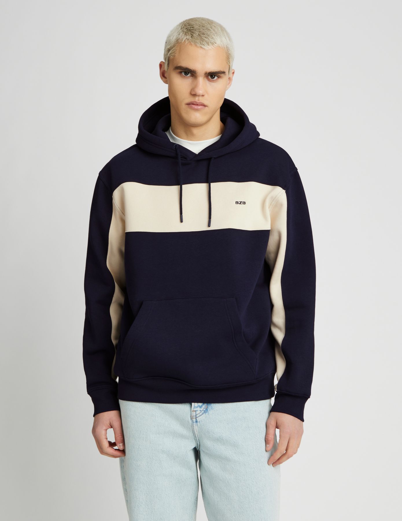 Sweat à capuche colorblock