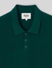 Polo maille c&ocirc;tel&eacute;e