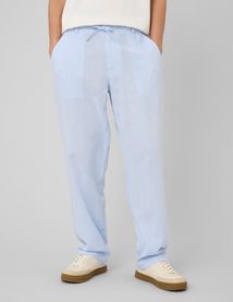Pantalon de ville fluide viscose lin