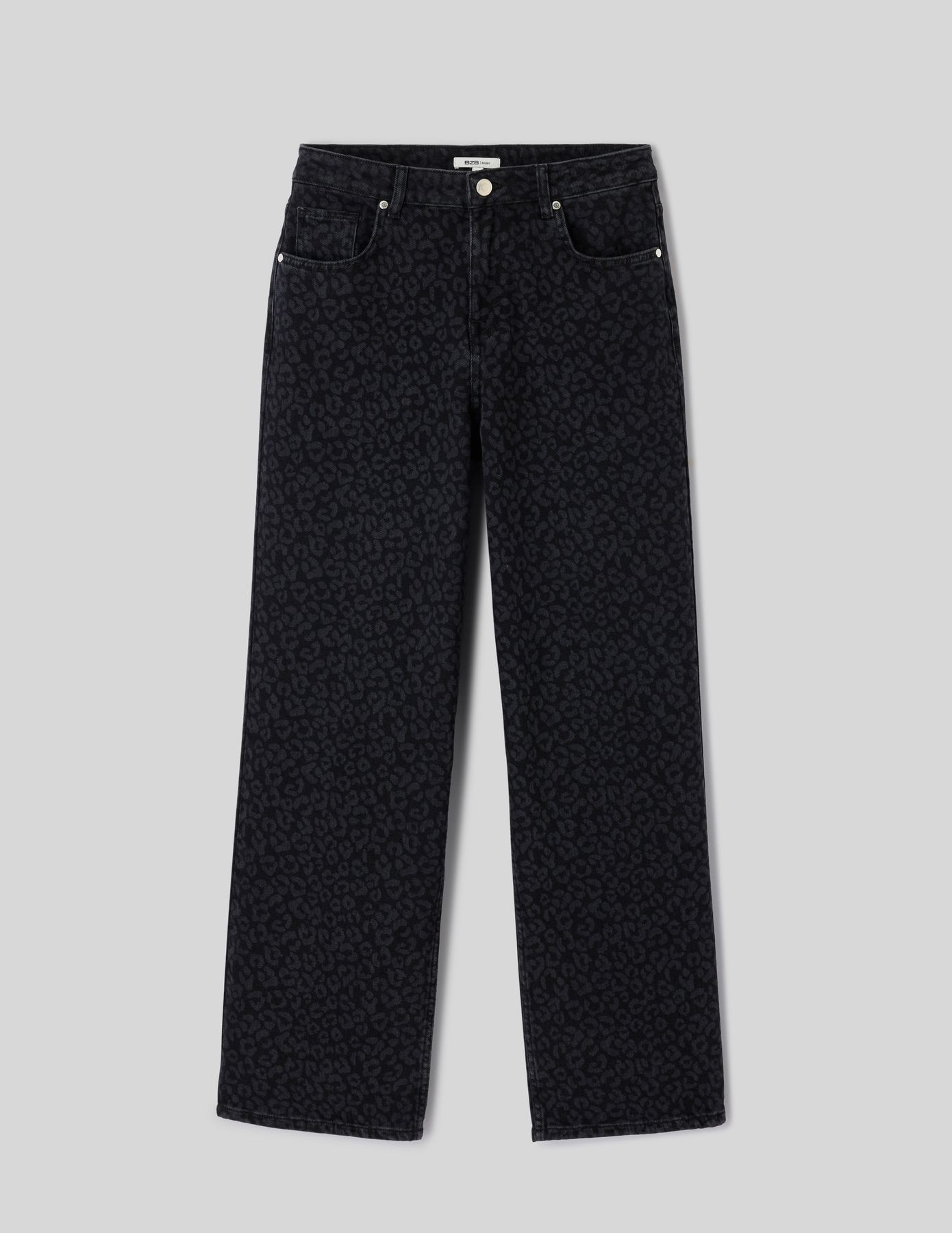 Jean baggy l&eacute;opard