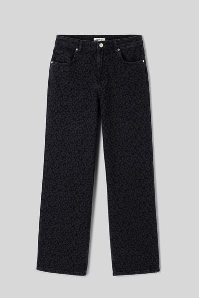 Jean baggy l&eacute;opard