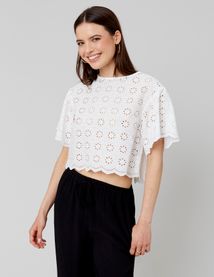Blouse en broderie anglaise