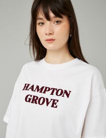 T-shirt imprimé flock