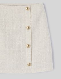 Jupe short en tweed