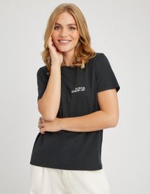 T-shirt d&eacute;val&eacute; imprim&eacute;