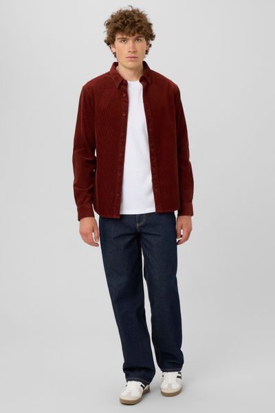 Chemise en velours c&ocirc;tel&eacute;