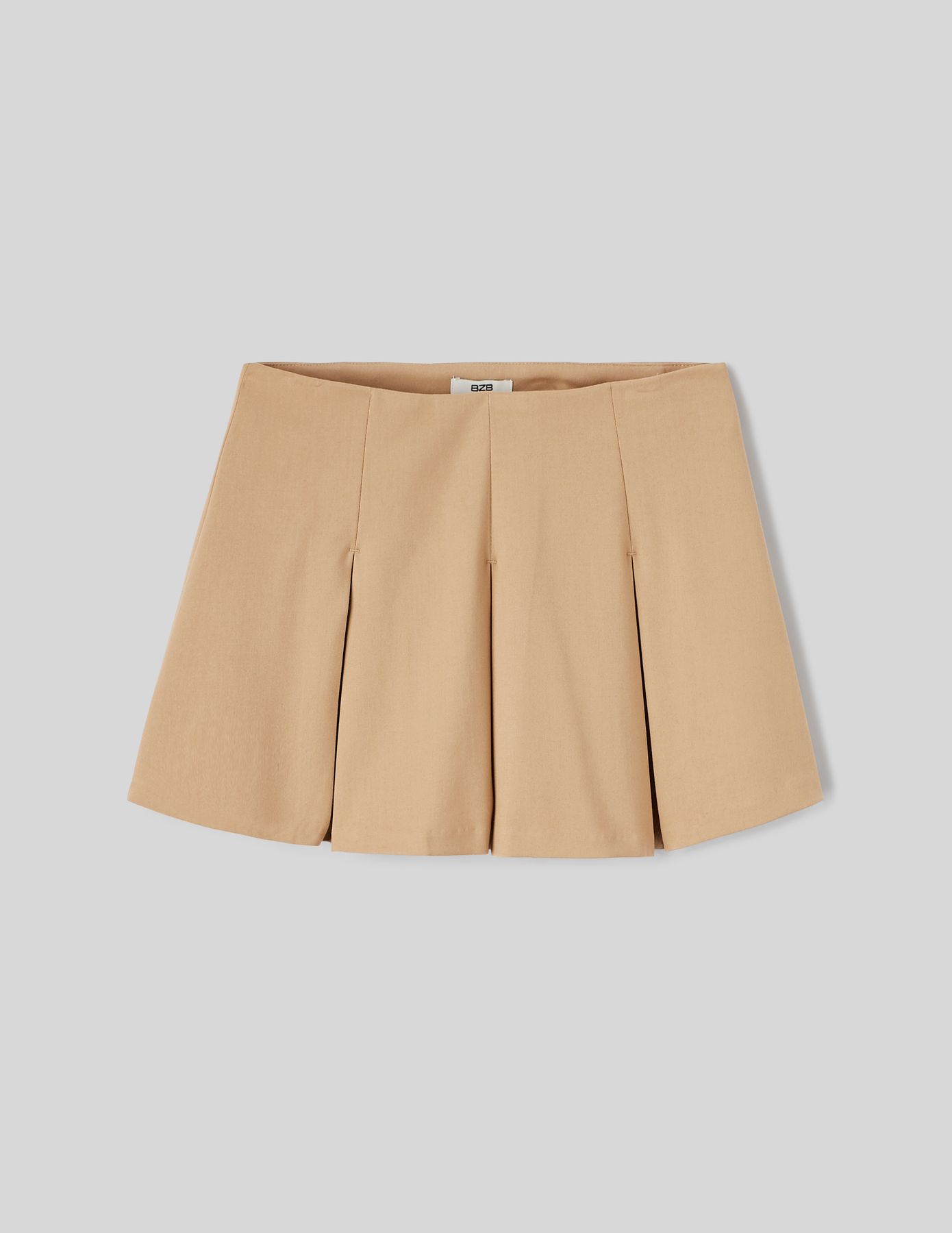 Jupe short à plis plats