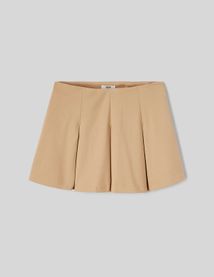 Jupe short à plis plats
