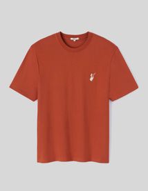 T-shirt broderie poitrine