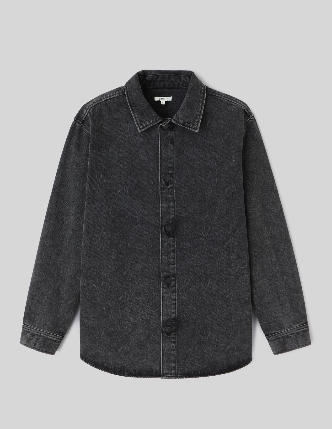 Surchemise en jean imprimée