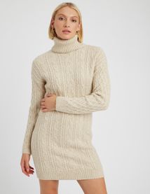 Robe courte pull roulé