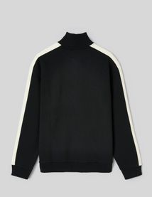 Sweat zipp&eacute; &agrave; bandes