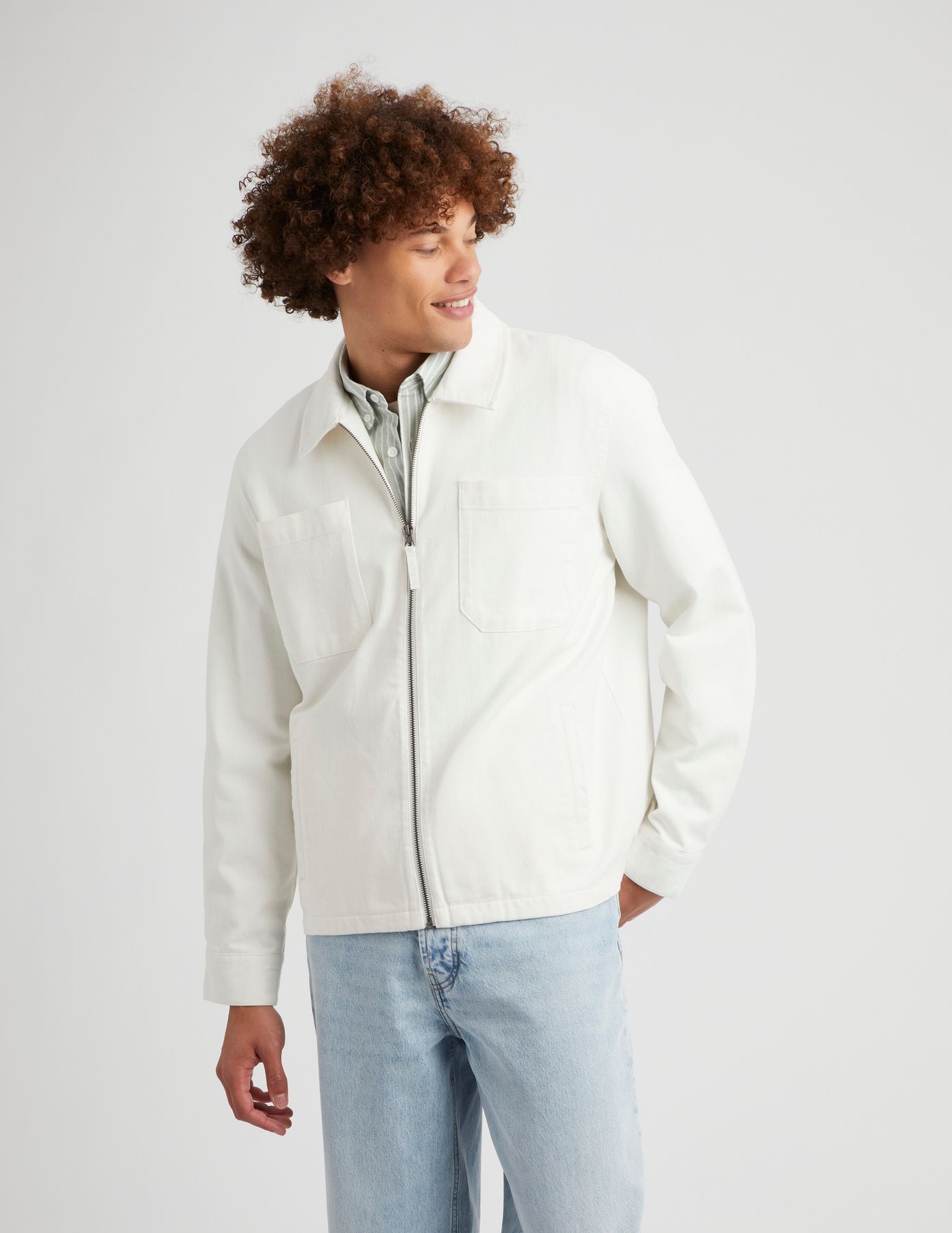 Veste zippée unie
