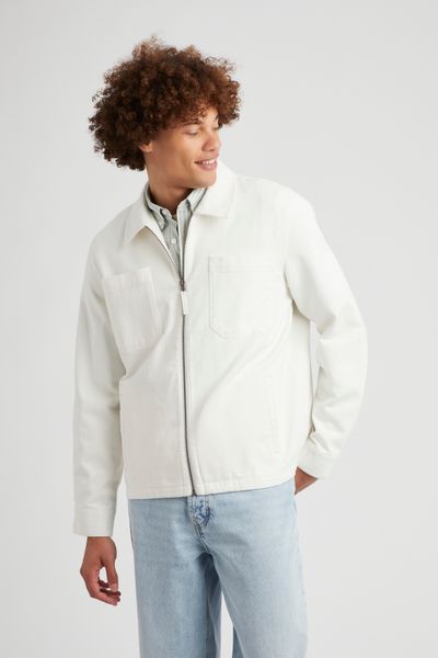 Veste zippée unie