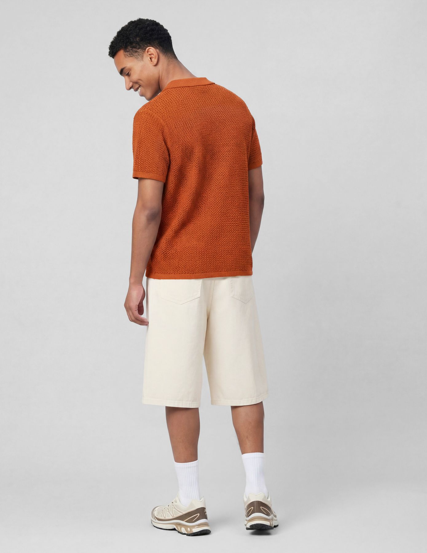 Polo en maille filet