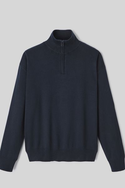 Pull col montant zippé