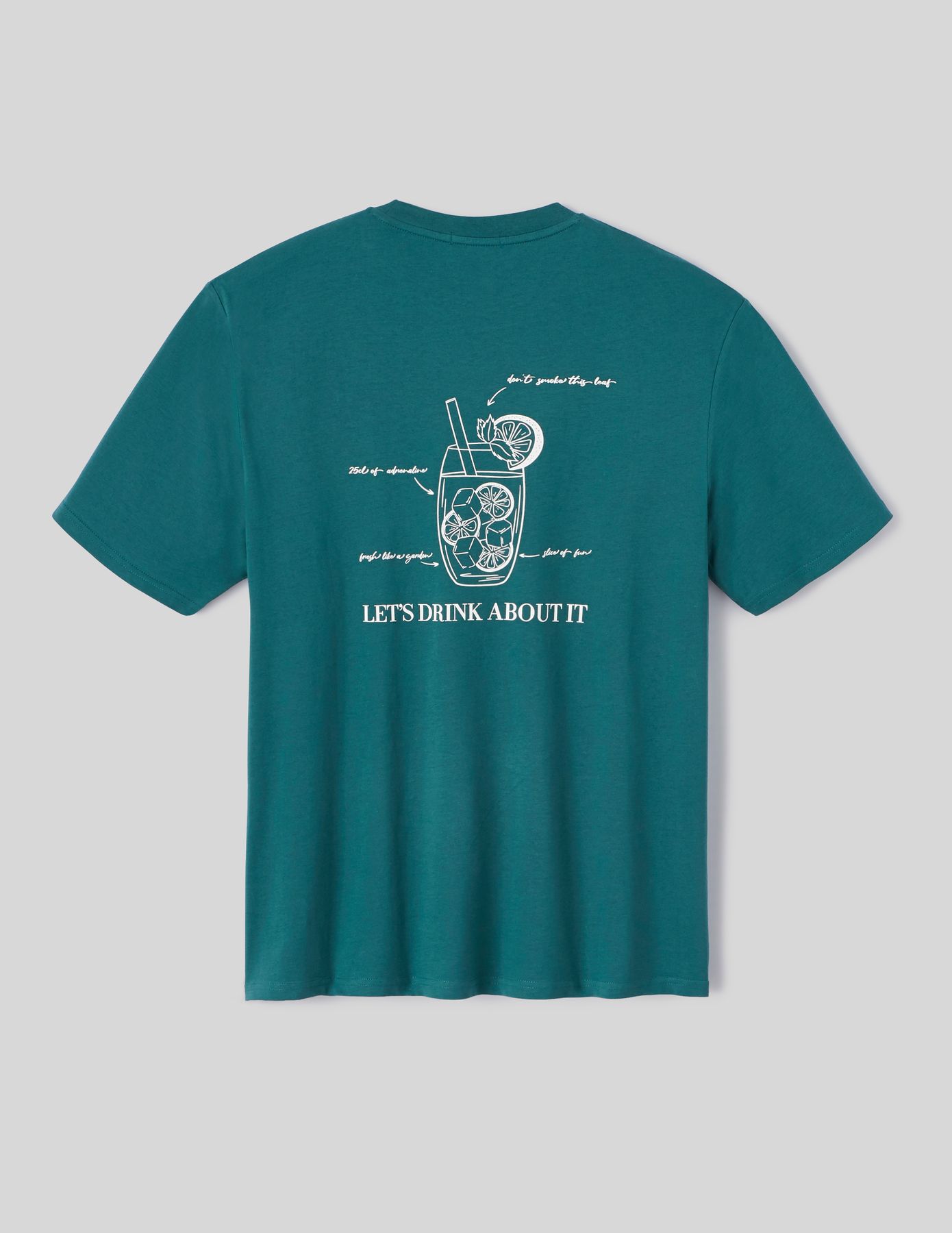 T-shirt imprim&eacute; devant dos