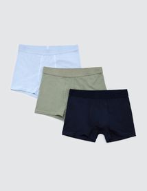 Lot de 3 boxers unis
